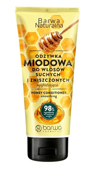 Naturalna Miodowa Odżywka wygładzająca do włosów suchych i zniszczonych