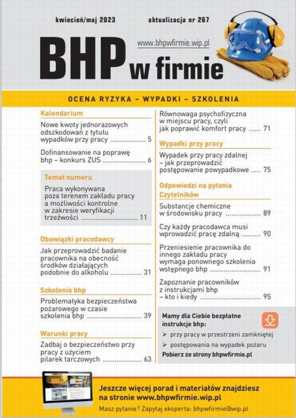 „BHP w firmie” kwiecień/maj 2023 - mobi, epub, pdf