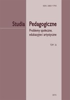 Studia Pedagogiczne. Problemy społeczne, edukacyjne i artystyczne t. 26 - pdf