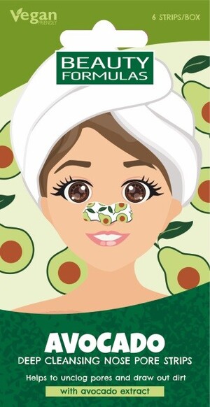 Nose Pore Strips Avocado Głęboko Oczyszczające płatki na nos