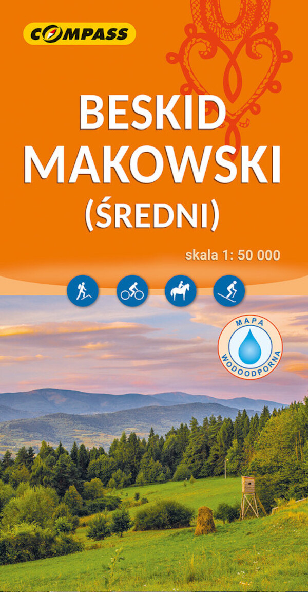 Beskid Makowski mapa laminowana