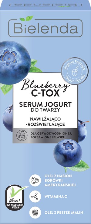 Blueberry C-TOX Serum jogurt do twarzy nawilżająco-rozświetlające