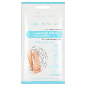 Foot Remedy+ Nasączone skarpety eksfoliujące do zrogowaciałych stóp - na 1 zabieg