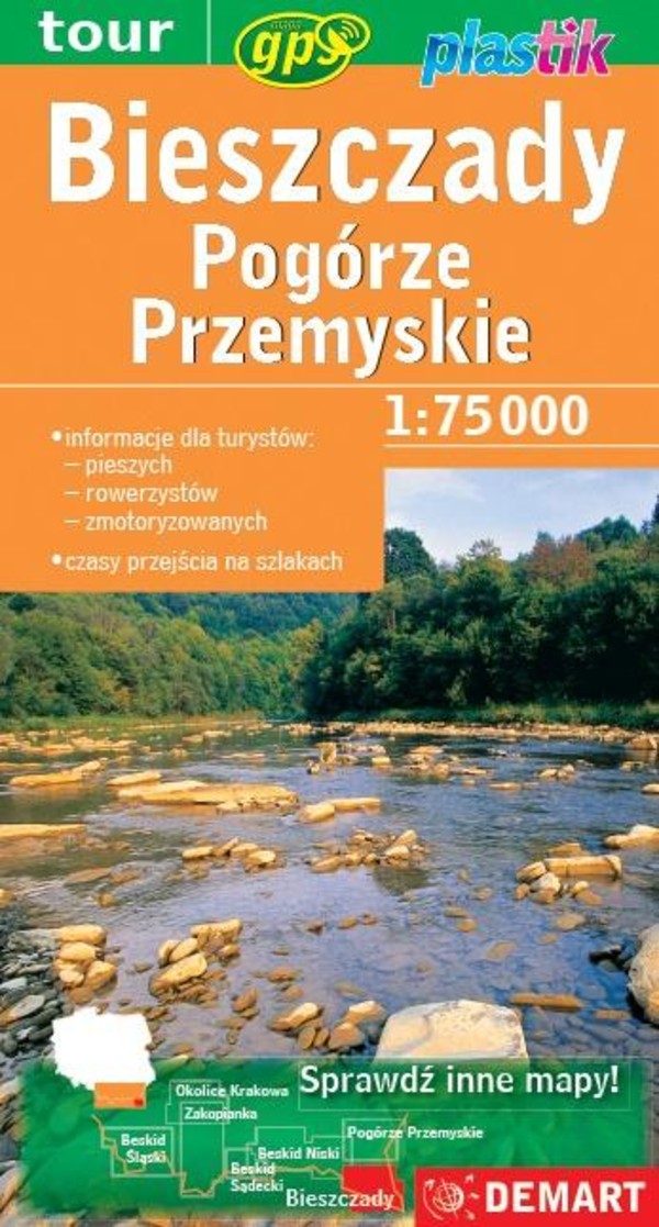 Bieszczady i Pogórze Przemyskie - mapa turystyczna Skala: 1:75 000