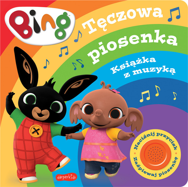 Bing Tęczowa piosenka Książka z muzyką