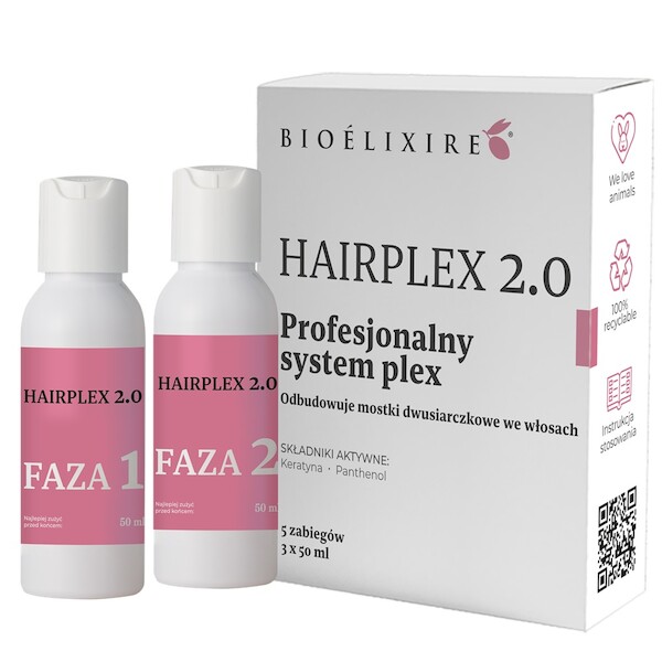 Hairplex 2.0 Profesjonalny zabieg odbudowujący włosy zniszczone zabiegami chemicznymi