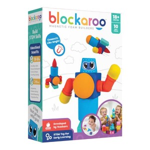 Blockaroo Zestaw mały Robot 10 elementów Klocki magnetyczne