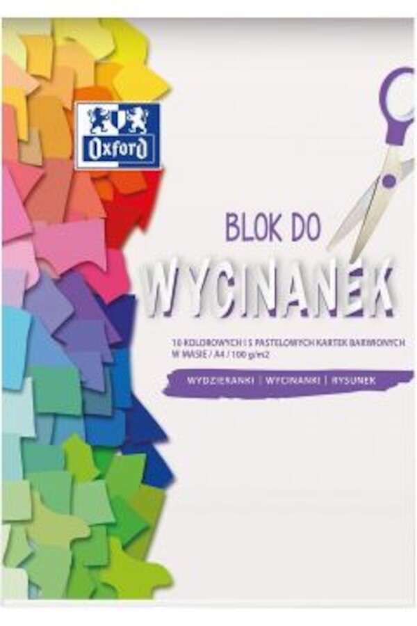 Blok do wycinanek A4 kolorowy