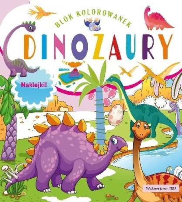 Blok kolorowanek Dinozaury