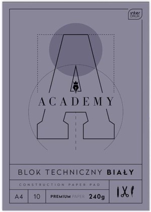 Blok techniczny A4/10K Academy (10szt)