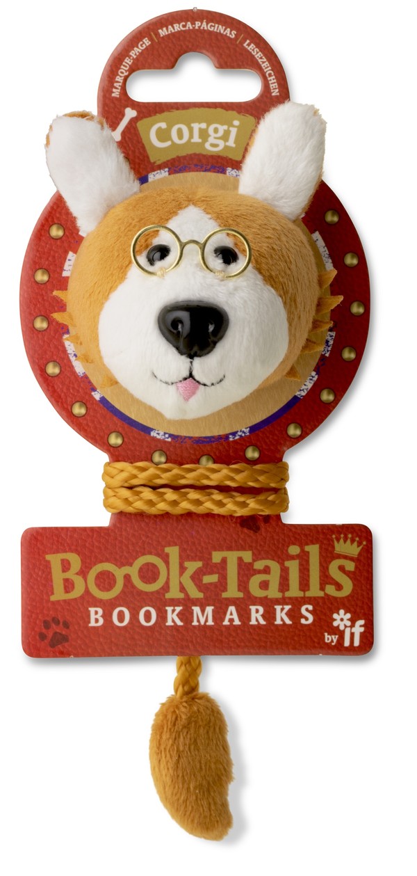 Book-tails pies corgi pluszowa zakładka do książki