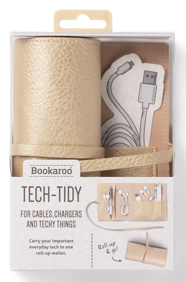 Bookaroo Travel tech-tidy organizer podróżny złoty