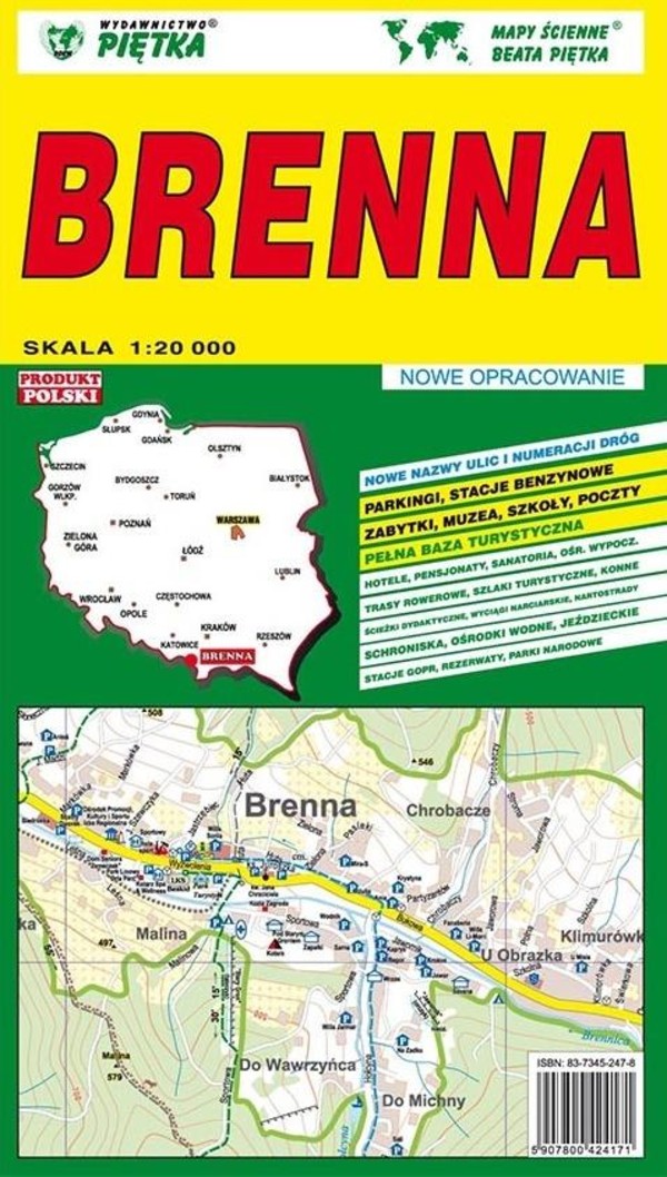 Brenna Plan miasta Skala: 1:20 000