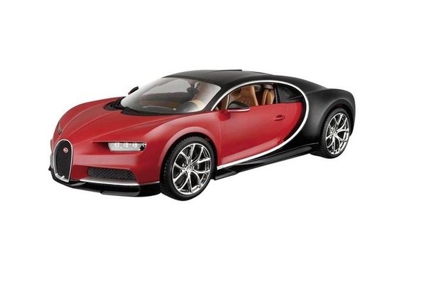 Bugatti Chiron black/red 1:18