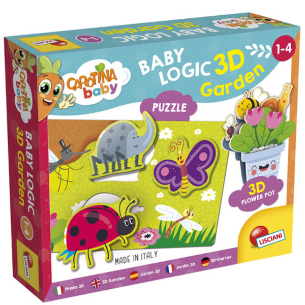 Puzzle Carotina Baby Logic 3D Ogród