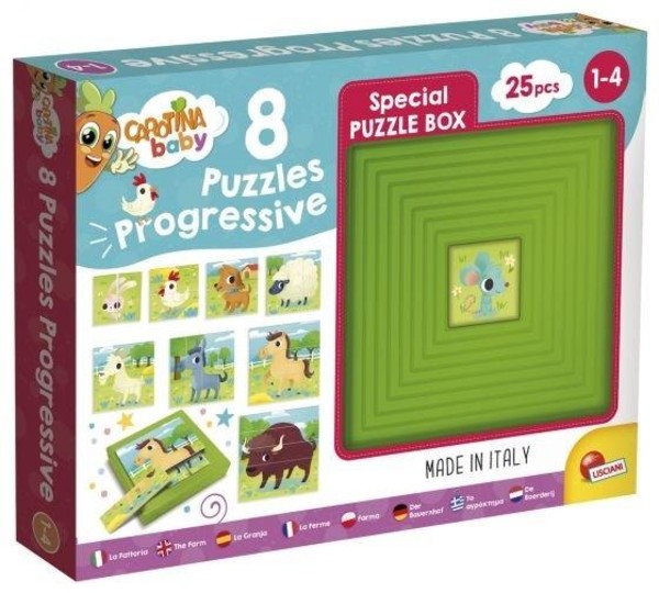 Puzzle progresywne Carotina Baby Farma 25 elementów