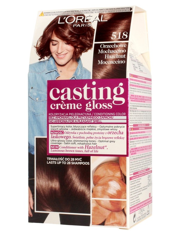 Casting Creme Gloss 518 Orzechowe Mochaccino Krem koloryzujący