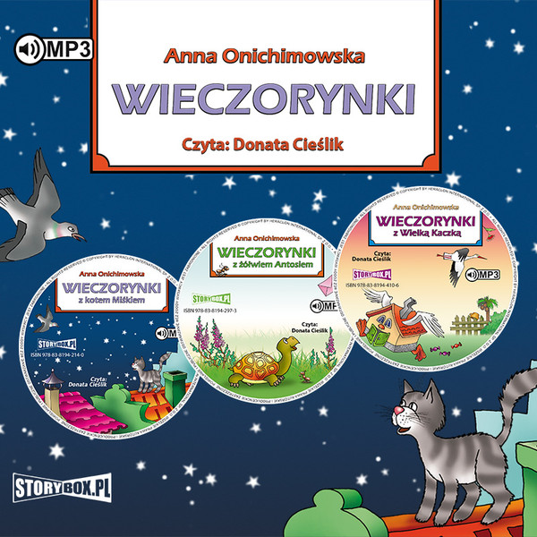 Wieczorynki z Kotem Miśkiem / Wieczorynki z Żółwiem Antosiem / Wieczorynki z Wielką Kaczką Audiobook CD Audio