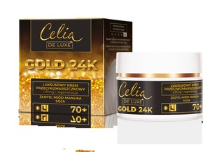 Celia Gold 24K Luksusowy Krem przeciwzmarszczkowy 70+ lifting i regeneracja