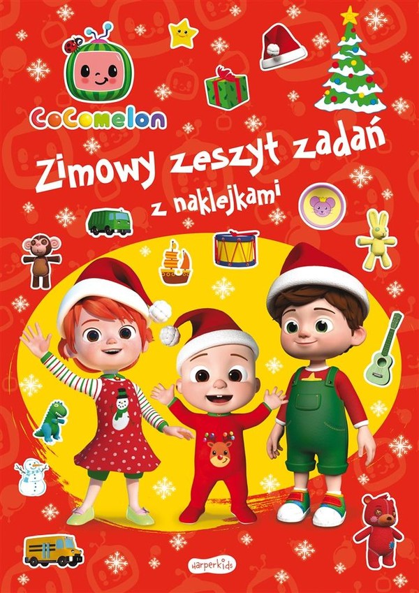 Cocomelon Zimowy zeszyt zadań z naklejkami