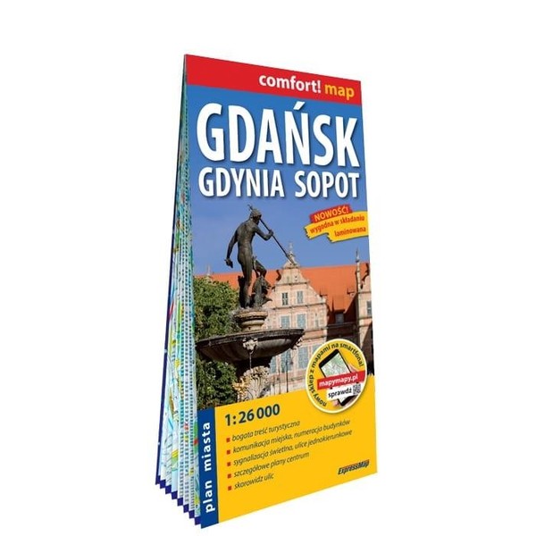 Comfort! map Gdańsk Gdynia Sopott plan miasta