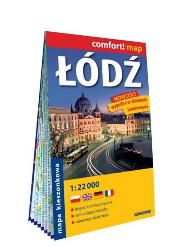 Comfort! map Łódź 1:22 000 mapa