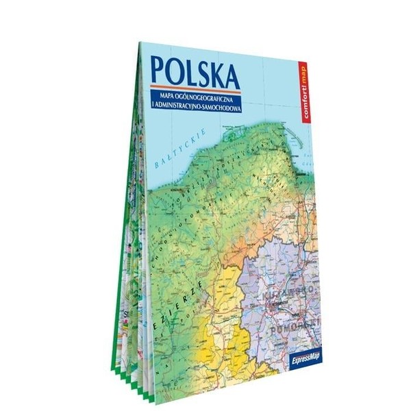 Comfort map Polska 1:1 000 000