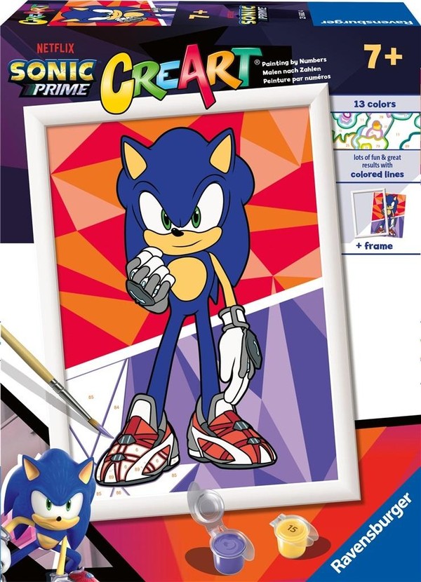 Malowanie po numerach CreArt dla dzieci Sonic Prime