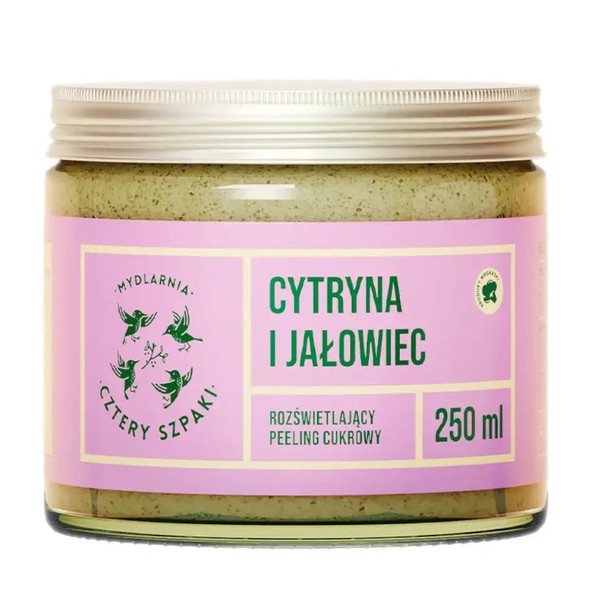 Cytryna i Jałowiec Rozświetlający peeling cukrowy