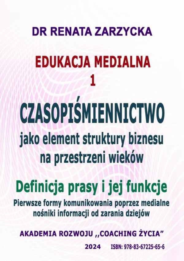 Czasopiśmiennictwo, jako element struktury biznesu na przestrzeni wieków - mobi, epub, pdf