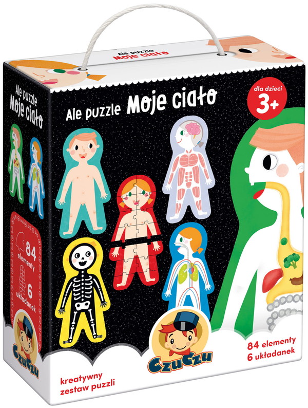 Puzzle CzuCzu Ale puzzle Moje ciało 84 elementy