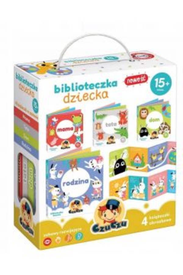 CzuCzu Biblioteczka dziecka Zabawy rozwijające 15 mies.+