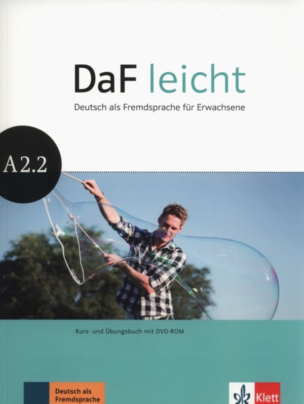 DaF leicht A2.2. Kurs- Podręcznik Übungsbuch Zeszyt ćwiczeń + DVD