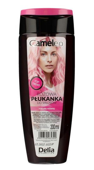 Cameleo Płukanka do włosów różowa z wodą różaną
