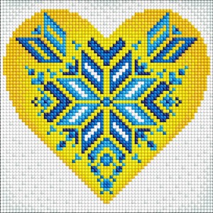 Diamentowa mozaika bez ramy Ukraina w sercu