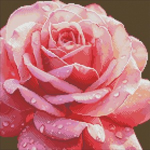 Diamentowa mozaika Doskonała róża 40x40 cm