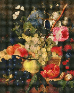 Diamentowa mozaika Kosz owoców 40x50 cm