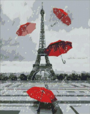Diamentowa Mozaika Ulubiony Paryż 40x50 cm