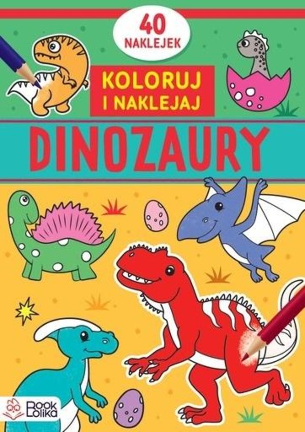 Dinozaury Koloruję i naklejam