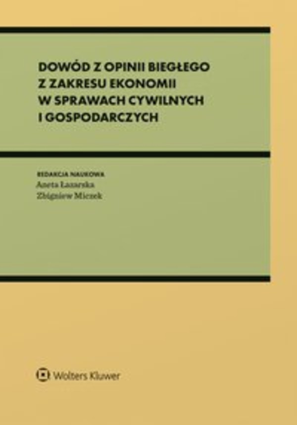 Dowód z opinii biegłego z zakresu ekonomii w sprawach cywilnych i gospodarczych - epub, pdf 1