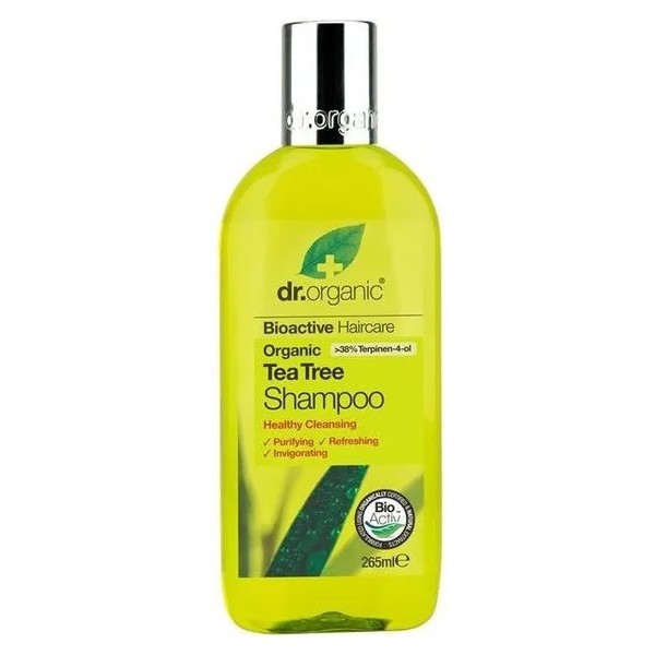 Tea Tree Oczyszczający szampon do włosów przetłuszczających się z organicznym olejkiem z drzewa herbacianego