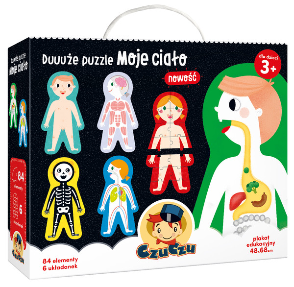 Puzzle CzuCzu. Moje Ciało Duuuże puzzle - 84 elementy