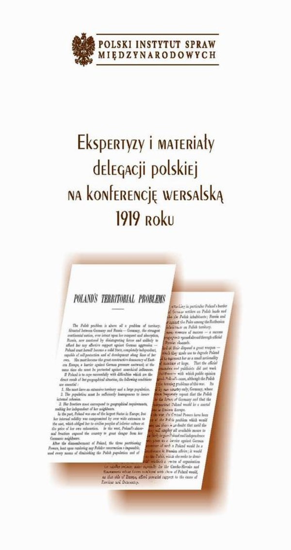 Ekspertyzy i materiały delegacji polskiej na konferencję wersalską - pdf