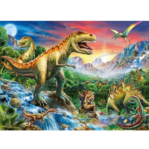 Puzzle Epoka Dinozaurów 100 elementów