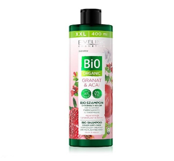 Bio Organic Granat & Acai Bio Szampon chroniący kolor - włosy farbowane i z pasemkami