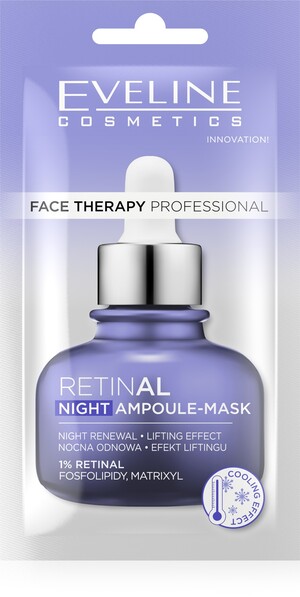 Face Therapy Professional Maska-ampułka liftingująca - nocna odnowa z 1% Retinalem