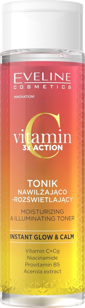 Vitamin C 3x Action Tonik nawilżająco - rozświetlający do twarzy