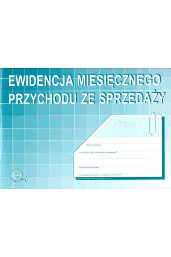 Ewidencja miesięcznego przychodu ze sprzedaży N-1