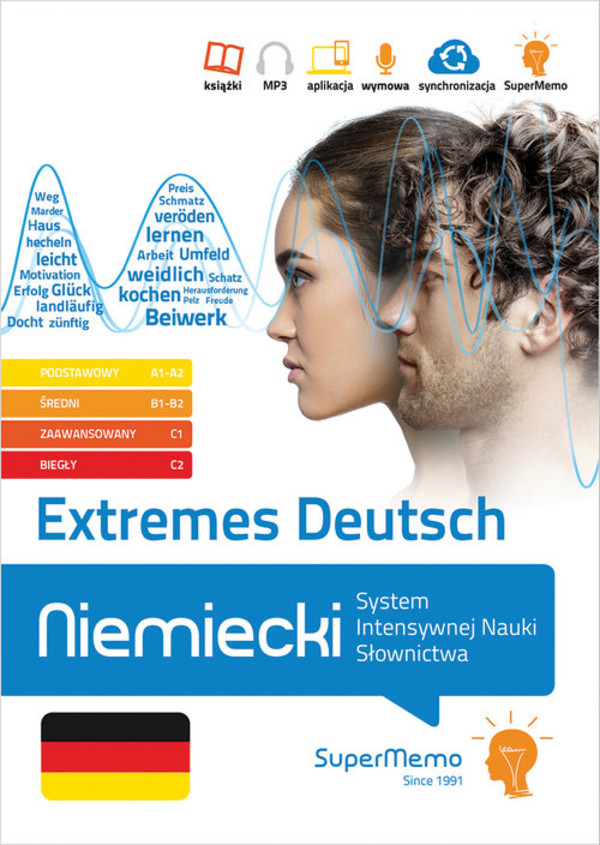 Extremes Deutsch Niemiecki System Intensywnej Nauki Słownictwa (poziom A1-C2)