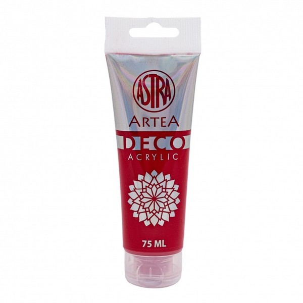 Farba akrylowa deco artea 75 ml tuba głęboka czerwień